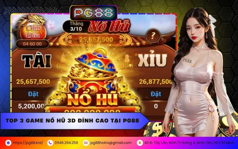 Top 3 Game Nổ Hũ Đỉnh Cao Với Hiệu Ứng Đồ Họa 3D Tại PG88